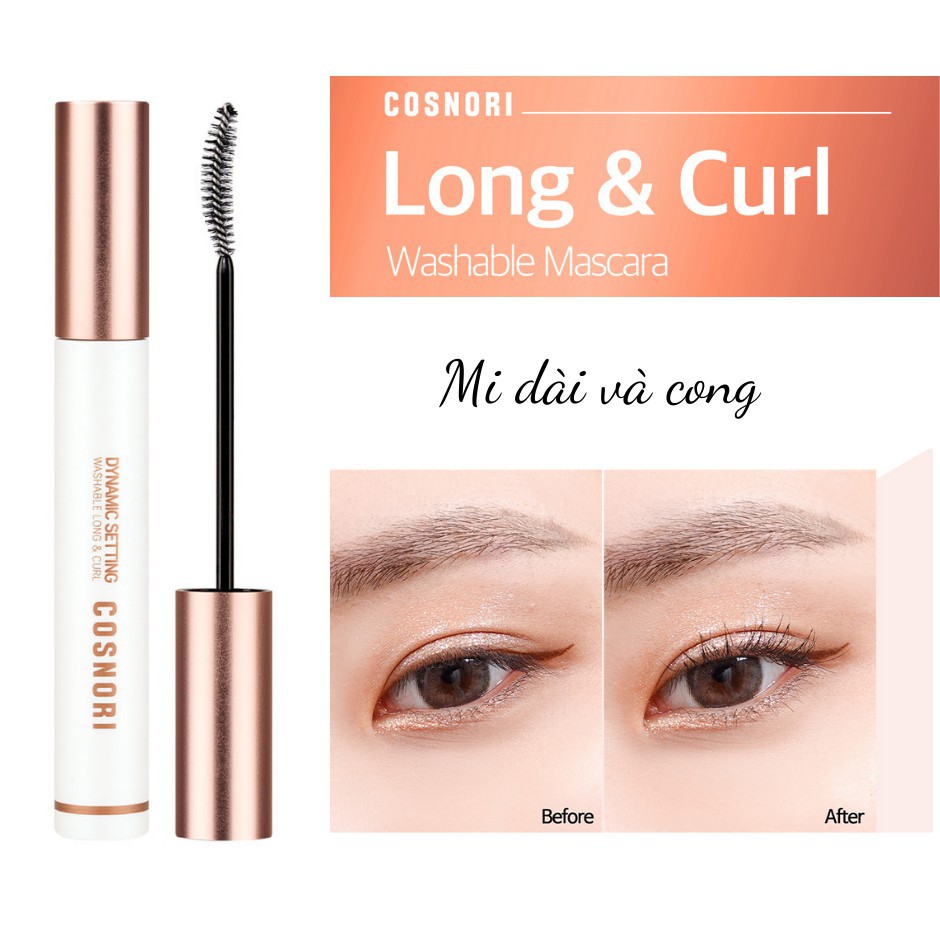 Mascara Cosnori Dynamic Setting Washable Volume&amp;Curl