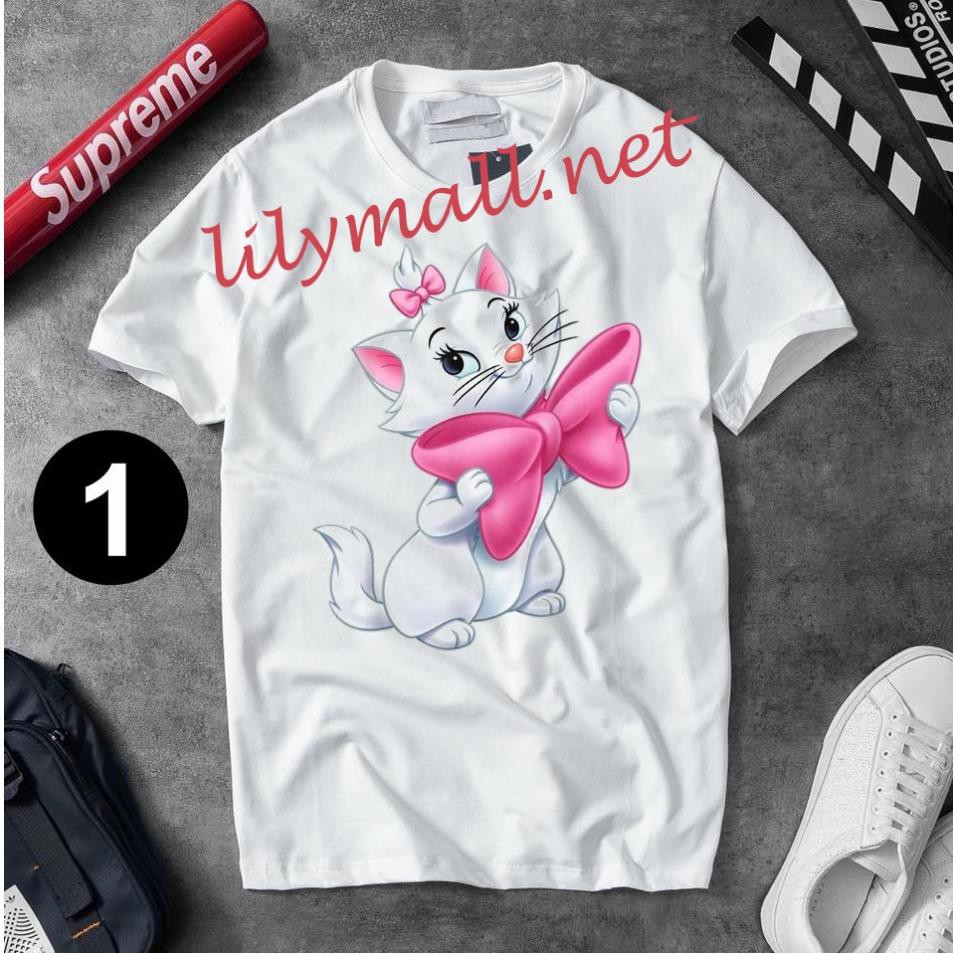 HOT- Áo thun - Unisex - Mèo - Hình Mèo - Cat - Meow - Cặp đôi - Dễ thương - Cute - Áo thun Cặp 002