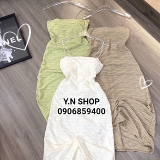 Đầm Body 2 Dây Mút Ngực Chất Xịn