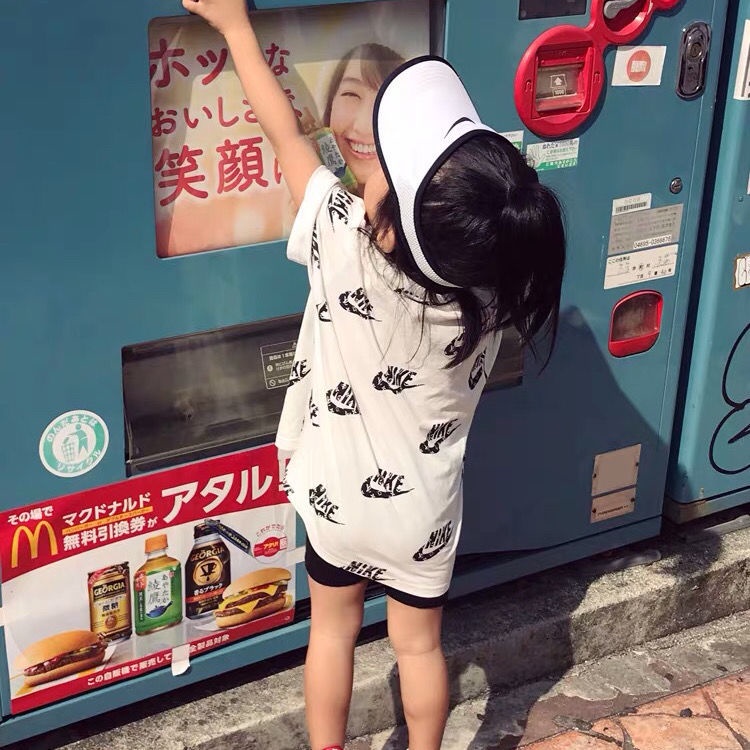 2023✿ Đầm Thun Ngắn Tay In Chữ Thời Trang Mùa Hè Hàn Quốc Hàng Mới Dành Cho Bạn Gái