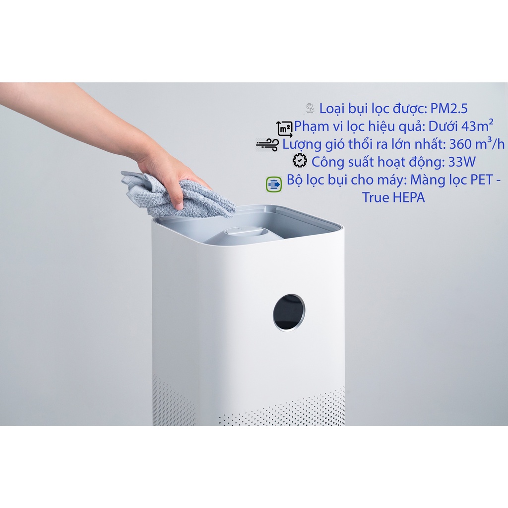 Máy lọc không khí Xiaomi Air Purifier 4 Lite - Máy lọc giúp không khi trong lành, bảo vệ sức khỏe cho gia đình bạn