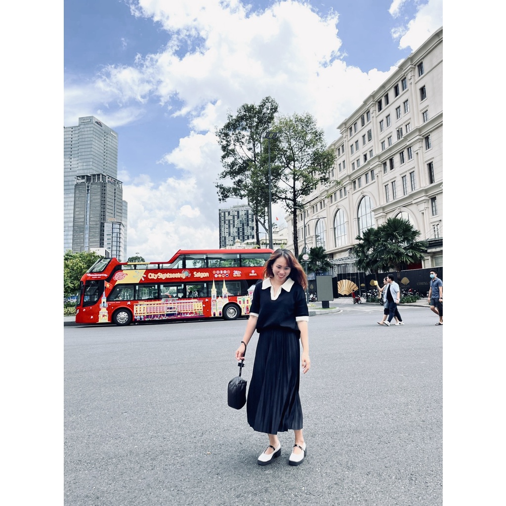 (HÀNG SẴN - ẢNH THẬT) Áo thun cổ Polo tay ngắn màu đen, Áo form rộng đủ size từ 45kg - 70kg