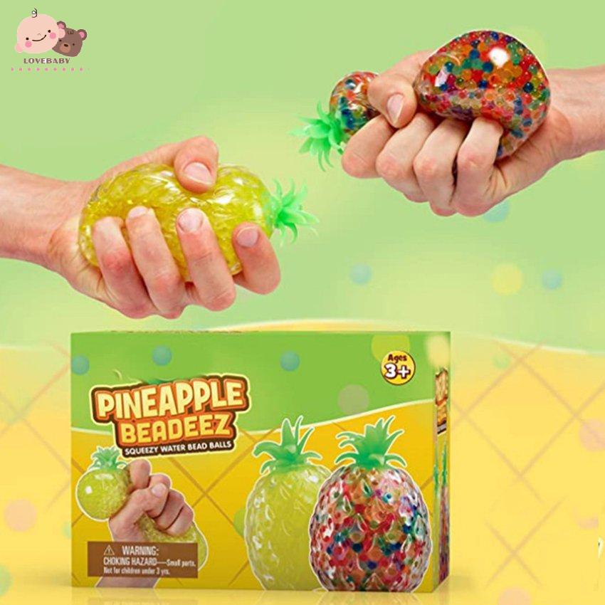 [HOT]Pineapple Decompression Vent Ball Stress Relief Squeeze Squishy Ball Toy