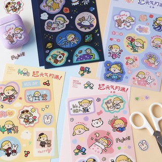 Sticker Dán Trang Trí Bé Gái Nhiều Theme | ST028