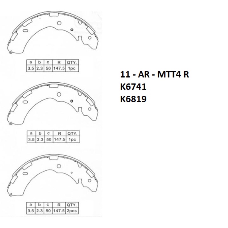 Má phanh Isuzu D Max 2005-2007 MK Kashima Nhật Bản