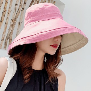 Mũ chống nắng kiểu mới đội hai mặt