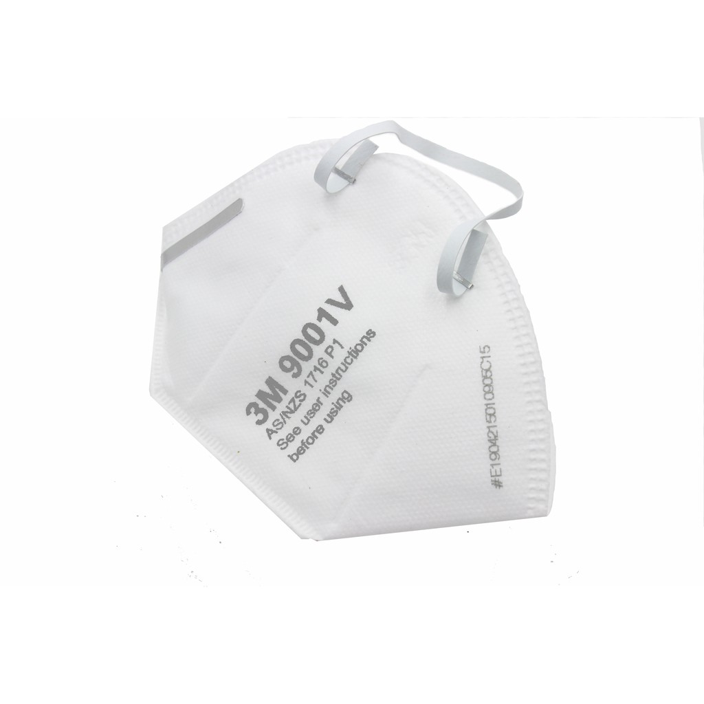 Khẩu trang 3M 9001V chống bụi siêu mịn Pm2.5 , có van thở , kháng khuẩn , chính hãng , màu trắng - Safe RPS