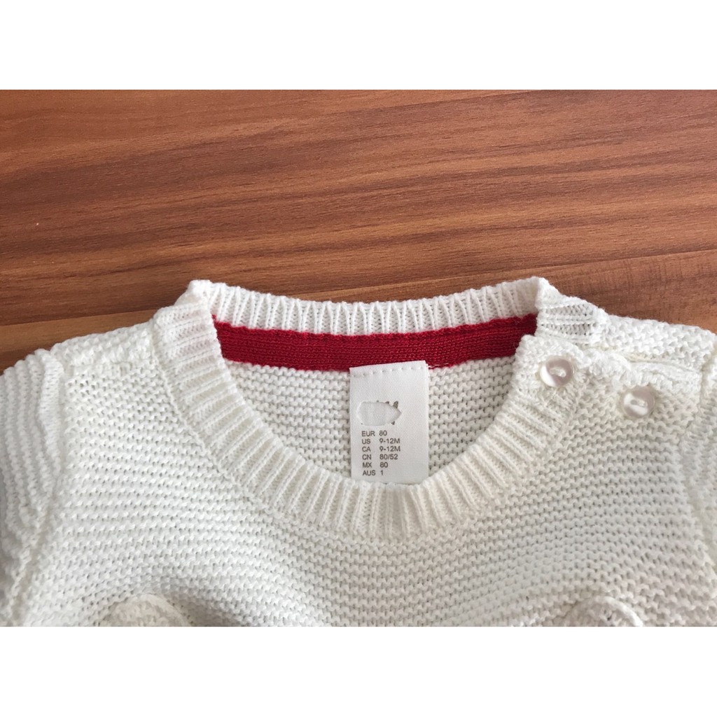 Áo len H M bé gái thêu mèo Kitty