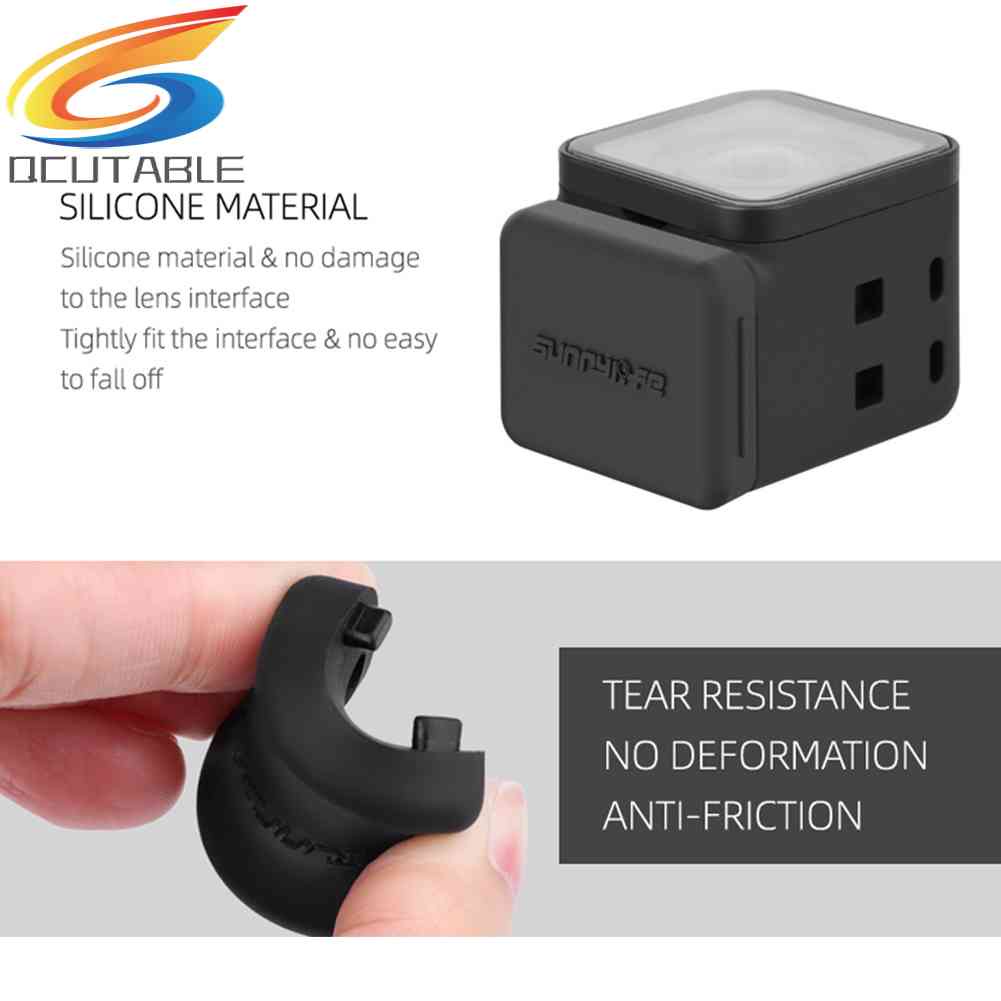 Set 2 Nút Bịt Chống Bụi Góc Rộng 360 Độ Bằng Silicon Cho Insta360 ONE R 4K 1 inch