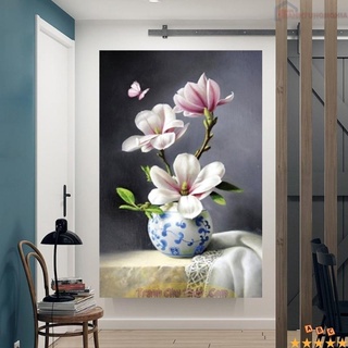 Tranh đính đá ABC bình hoa khoe sắc 50cm x 80cm