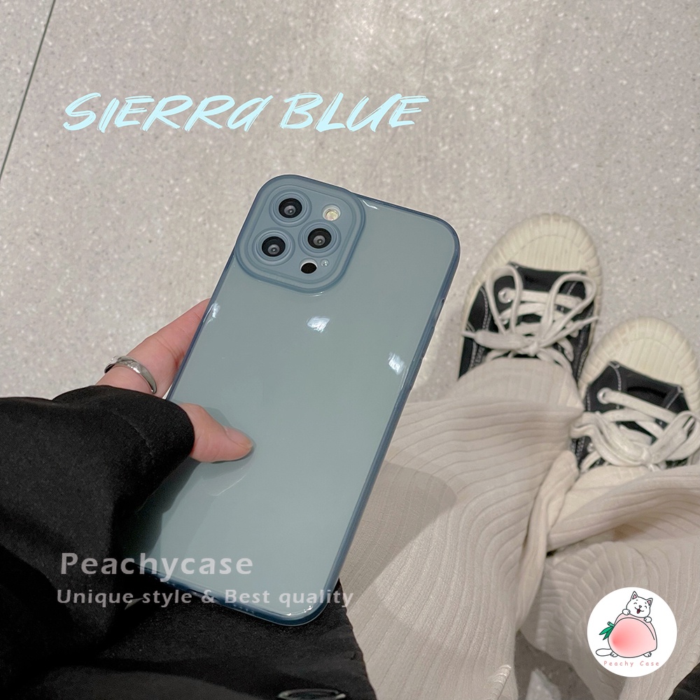 Ốp điện thoại TPU mềm trong suốt màu trơn đơn giản cho iPhone 13 12 11 Pro Xs Max Xr X 7 8 Plus iPhone13 Pro