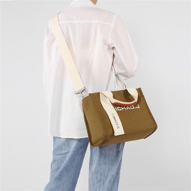 Túi Đeo Chéo Vai Bằng Vải Thời Trang Sành Điệu Dễ Thương Cho Nữ