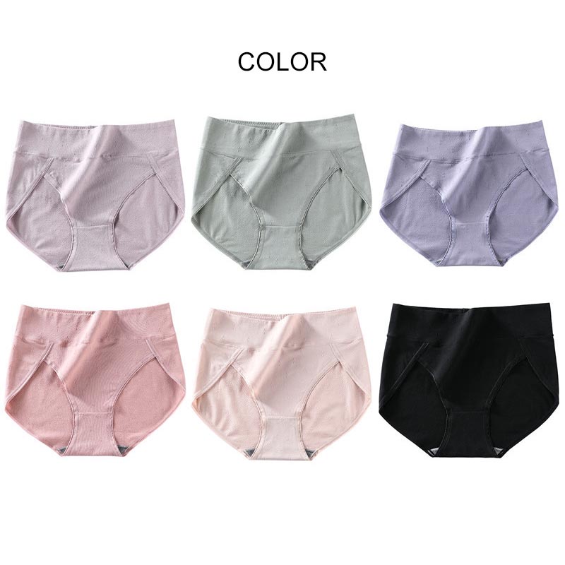 AOFEIQIKE AOFEIQIKE Quần Lót Cotton Lưng Cao Không Đường May Kháng Khuẩn Cho Nữ