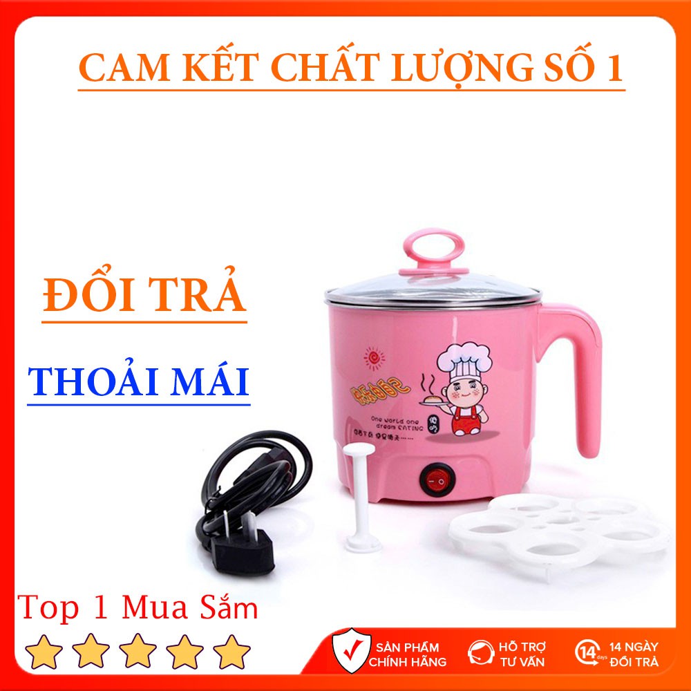 [Hỗ Trợ 30k Phí Ship] Nồi lẩu mini đa năng đun siêu tốc bền, đẹp size 1,6L và 1,8L