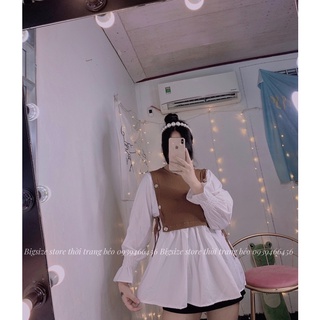 ÁO PEPLUM PHỐI NÚT [ BIGSIZE 60-90KG ]