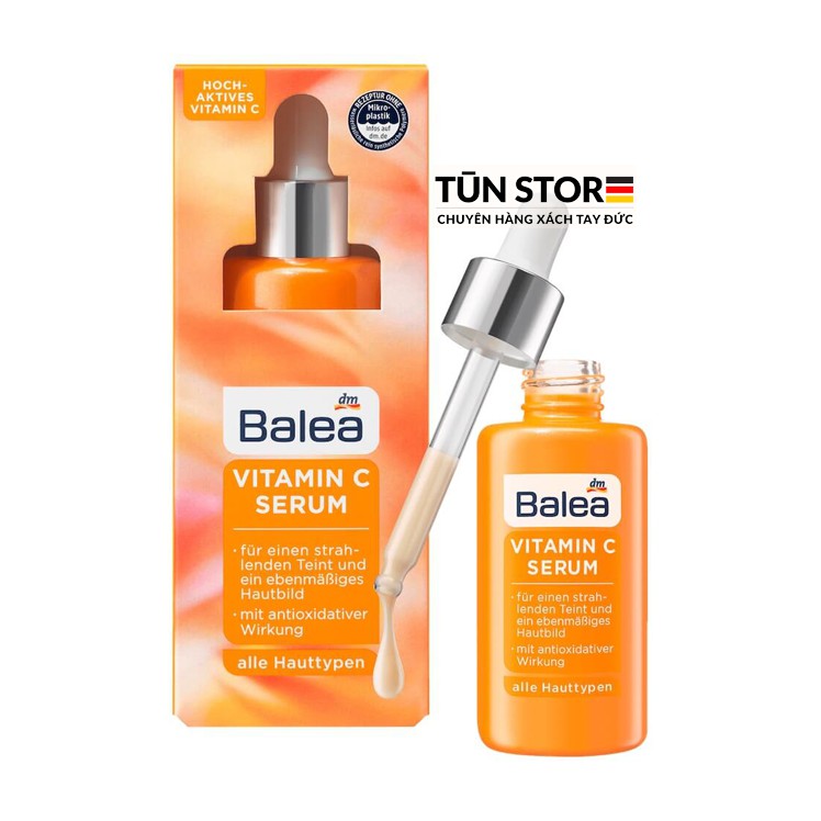 Vitamin C Serum Balea - Giúp Da Trắng Sáng, Đều Màu, Giảm Thâm Nám (30ml) | BigBuy360 - bigbuy360.vn