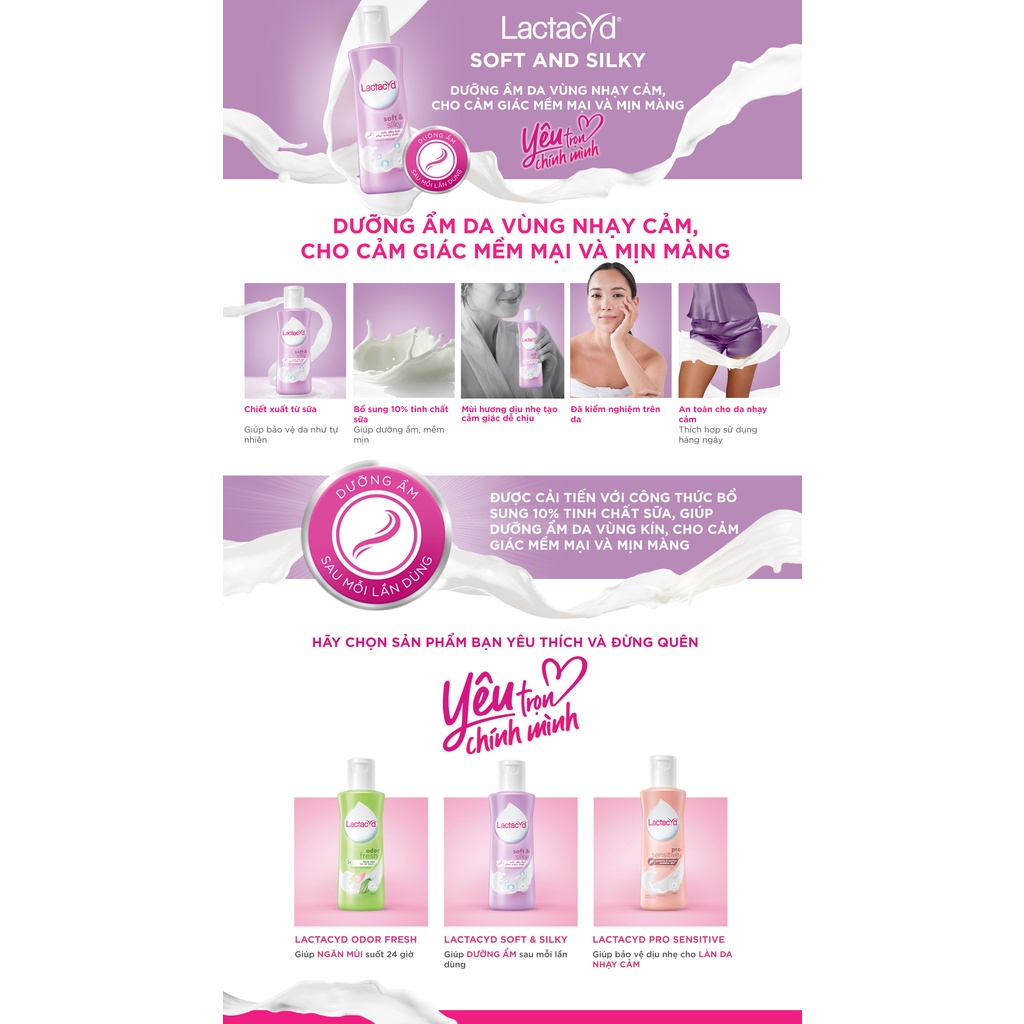 Dung dịch vệ sinh Lactacyd 150ml