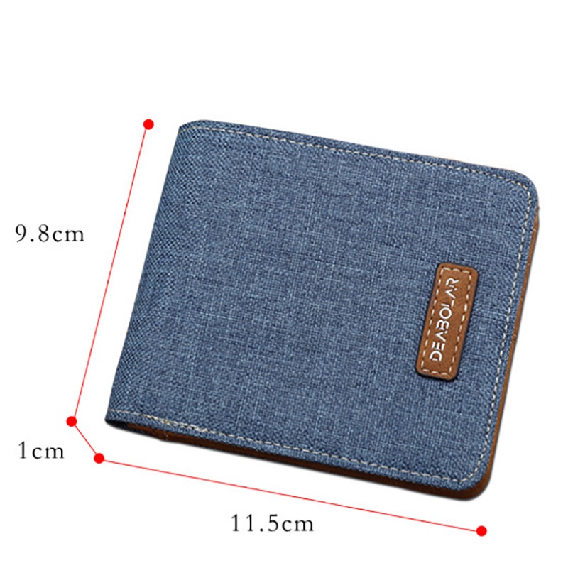 Ví nam thời trang chất liệu vải Canvas cao cấp nhiều ngăn đựng phong cách Hàn Quốc DBL VV03