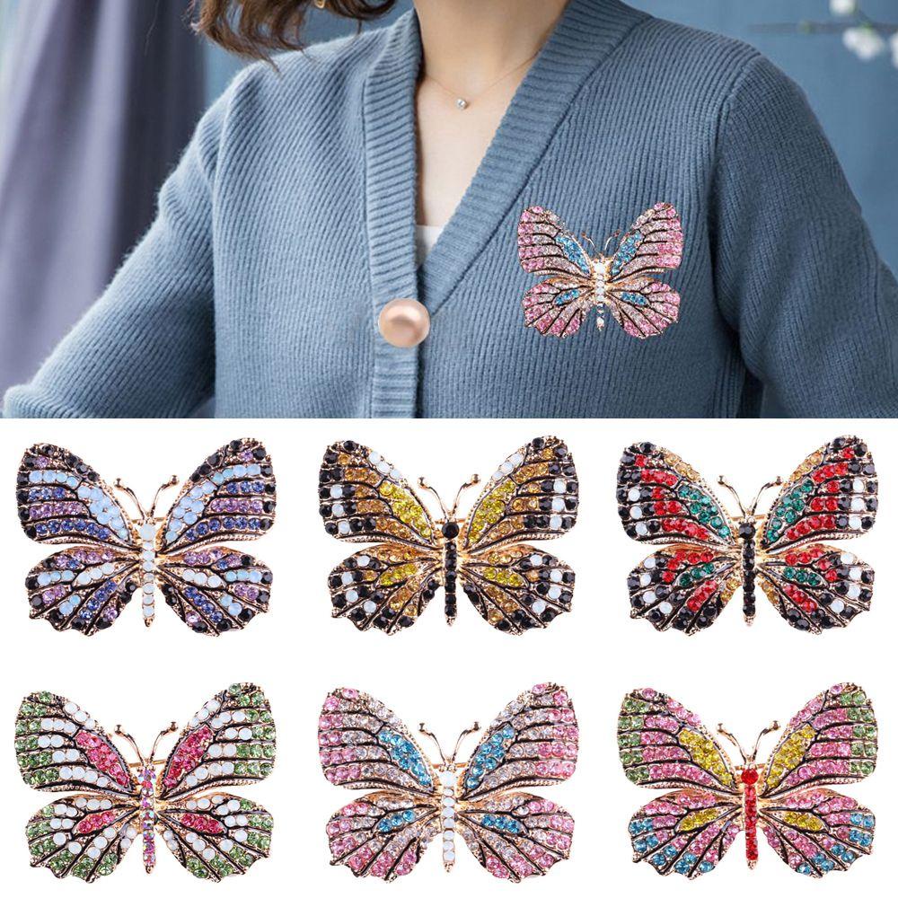 Trâm Cài Áo Hình Bướm Bằng Hợp Kim Thời Trang