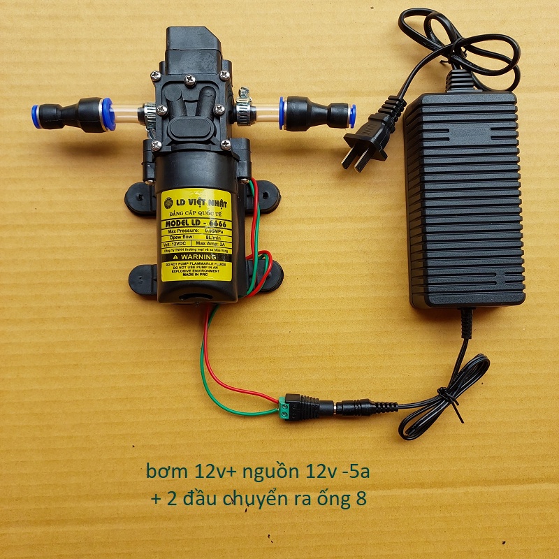 máy bơm tăng áp mini 12v - máy bơm phun sương 12v