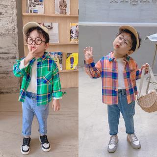 Áo sơ mi sọc caro dành cho bé trai