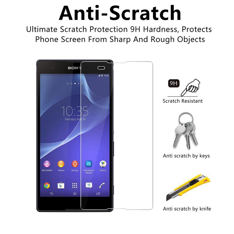 Kính cường lực bảo vệ màn hình cho Sony Xperia XA Ultra X Performance XA1 Plus XA2 C3 C4