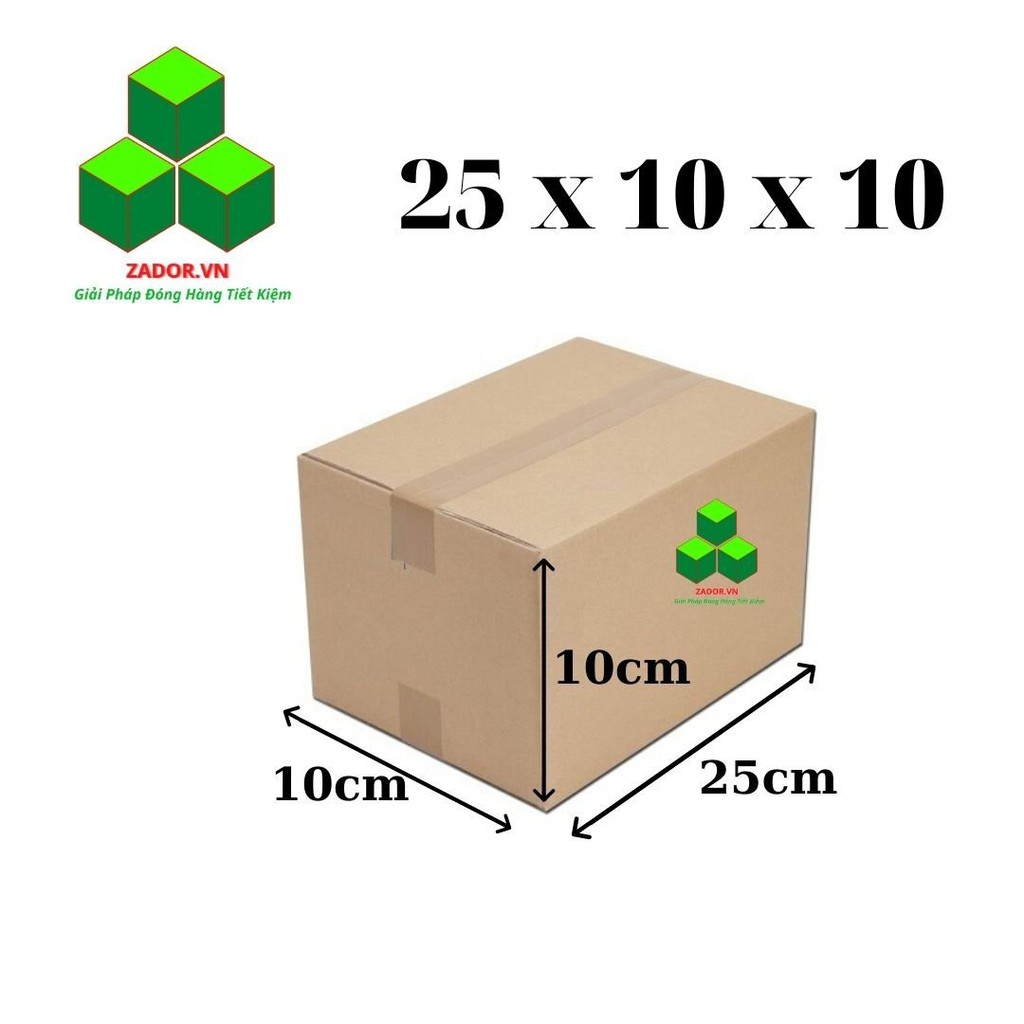 Combo 50 hộp carton 25x10x10 / thùng carton / thùng giấy carton