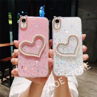 Ốp lưng nhựa trong kim tuyến đính đá cho OPPO F11 F11pro A7 A3s F9 F5 F1s A3 A57 A83