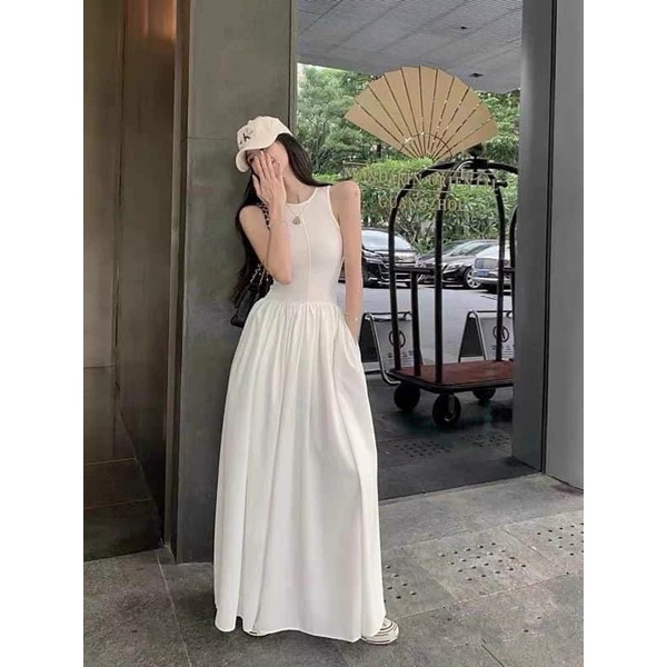 Đầm Trơn Maxi Phong Cách Sang Chảnh Hàng Chuẩn QC D98