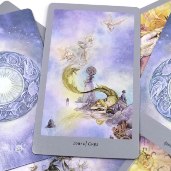 Bài Tarot Shadowscapes tặng đá thanh tẩy hoặc túi đựng bài hoặc khăn trải bài bói dự đoán chiêm tinh nghiên cứu thần bí