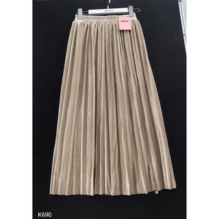 Chân váy xếp ly dáng dài - k690