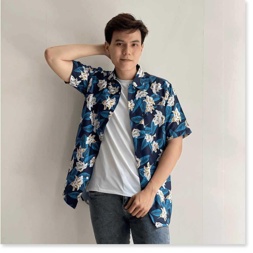 ÁO SƠ MI FORM RỘNG DÀNH CHO NAM HOẠ TIẾT ĐỘC LẠ/  CÓ ĐẦY ĐỦ SIZE LANA FASHION