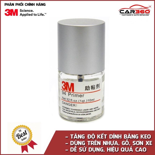 ⚡️ ⚡️Keo Nước 3M 94 Primer Hỗn Hợp Dung Môi Hỗ Trợ Dán Tăng Độ Kết Dính Cho Lớp 3M