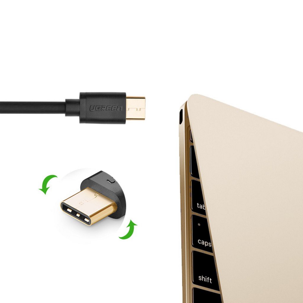 Dây cáp sạc và truyền dữ liệu USB 2.0 sang USB Type-C dài từ 0.25-3m UGREEN US141 - Hàng phân phối chính hãng - Bảo hành