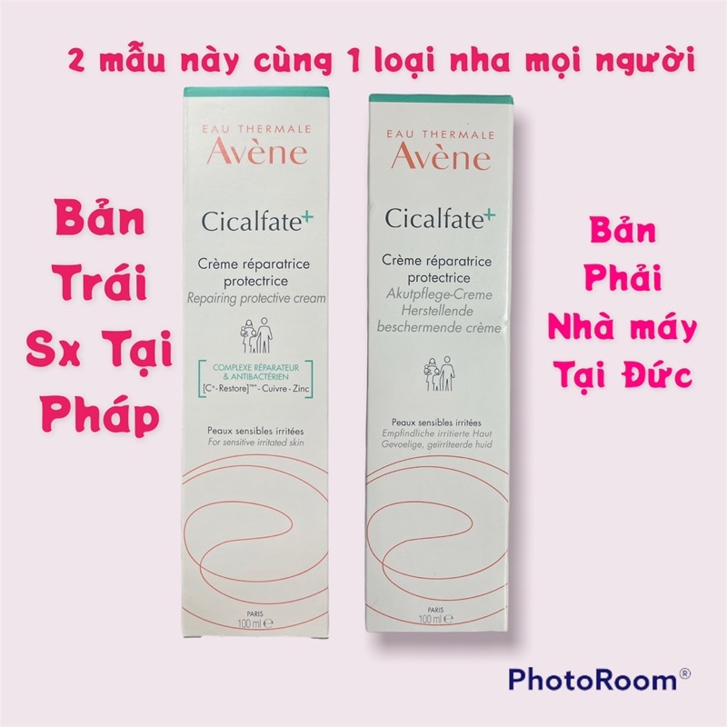 Avene Cicalfate hồi phục da Repair Cream Chuẩn Pháp 100ML/40ml