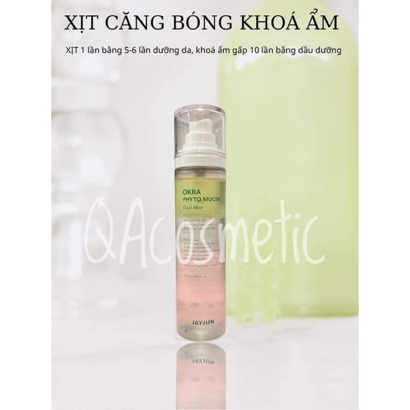 Xịt Cấp Ẩm Chuyên Sâu Từ Thực Vật. OKRA PHYTO MUCIN 120ml