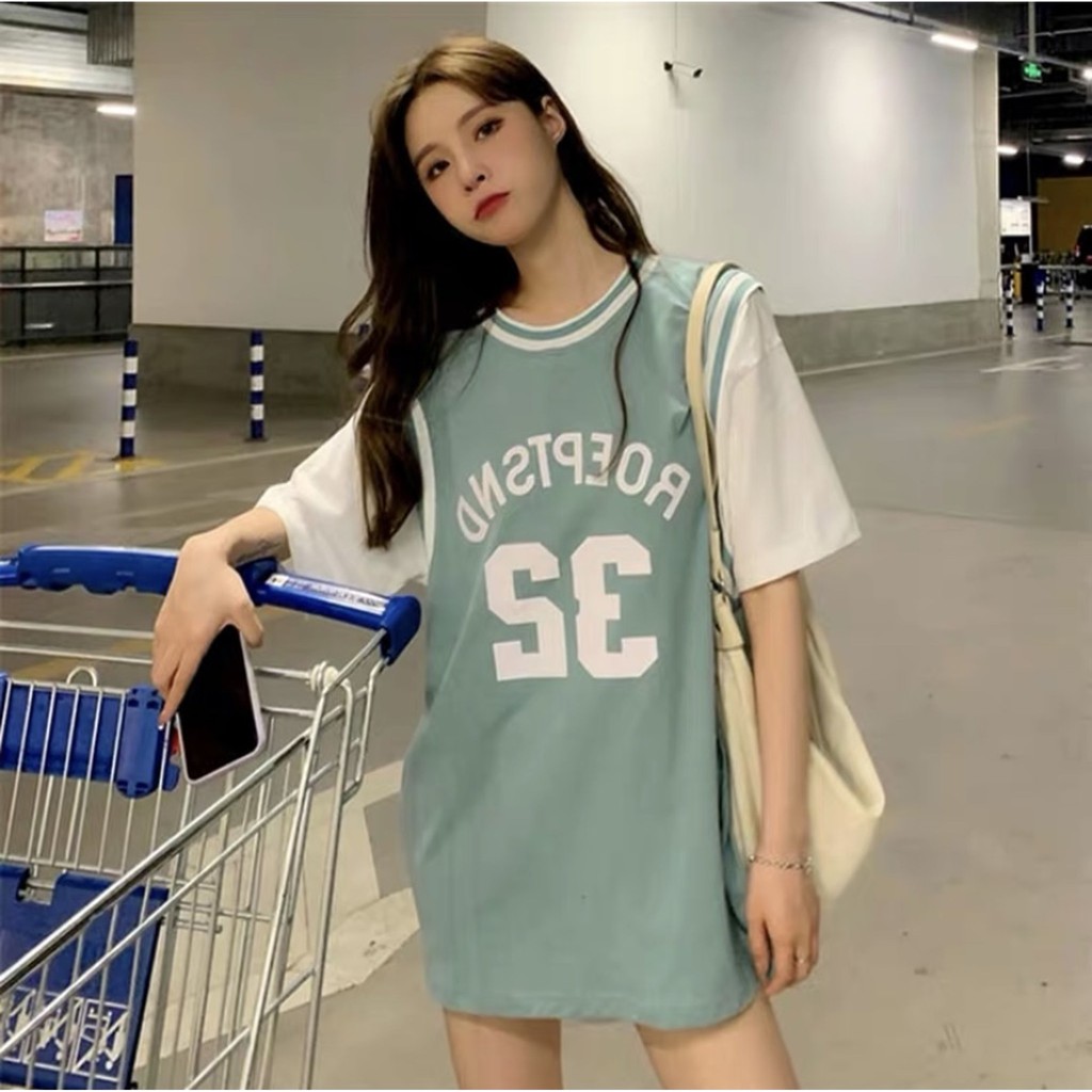 Áo Thun Form Rộng Unisex Phối Màu