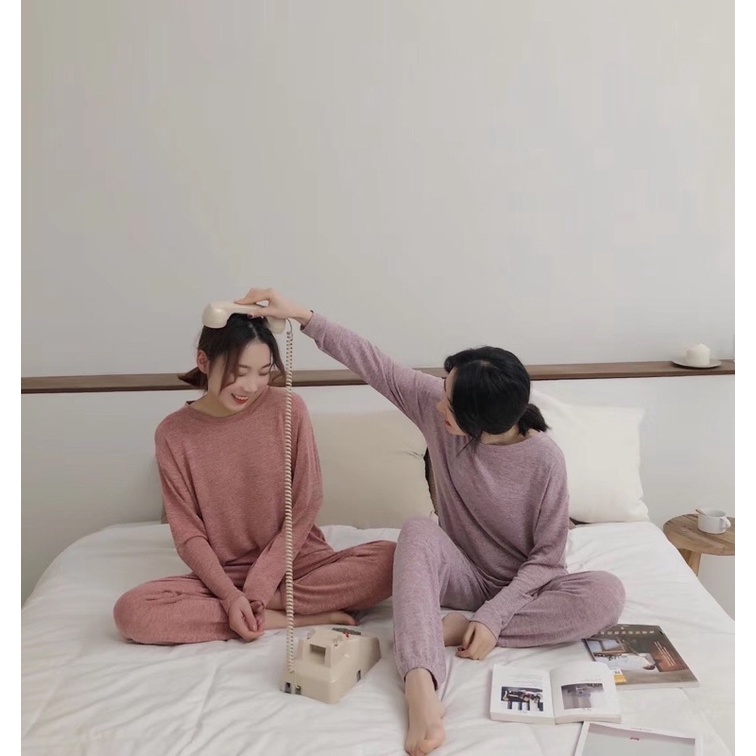 Bộ Mặc Nhà Thun Muối Tiêu Co Giãn Tốt (kèm video và ảnh thật ) | BigBuy360 - bigbuy360.vn