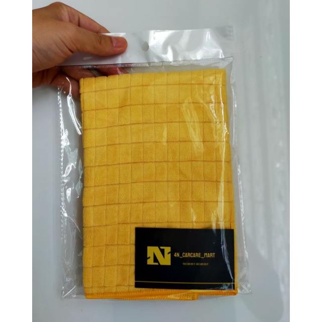 Khăn lau xe hơi, xe máy microfiber caRO 35cm x 40cm