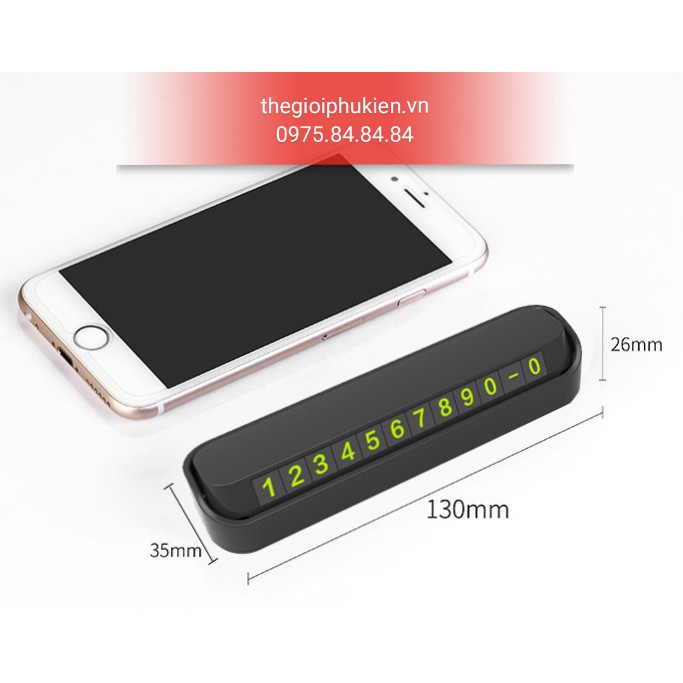 Bảng số điện thoại đặt, gắn trên táp lô, taplo xe hơi, ô tô | BigBuy360 - bigbuy360.vn
