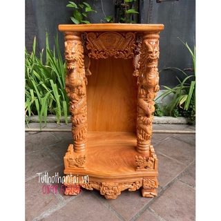 Bàn thờ thần tài cao cấp Rồng Phun Lửa 50 X 50 X 88CM
