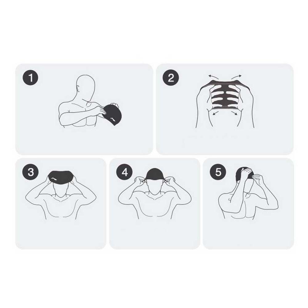 Mũ bơi bằng PU co giãn cỡ lớn AARON1