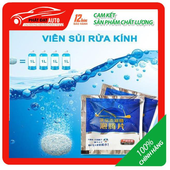 Viên sủi rửa kính ô tô - Tẩy sạch kính, 100% sinh học cực thân thiện môi trường