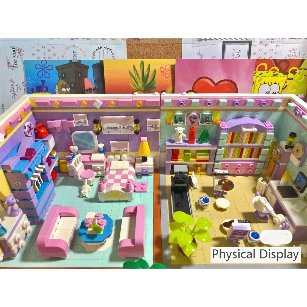 Bộ đồ chơi lắp ráp mô hình các căn phòng trong nhà sáng tạo Lin07 Qunlong 00870-1