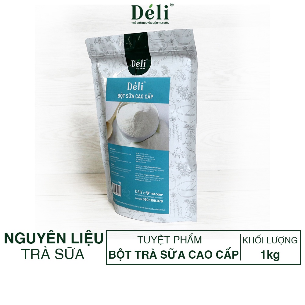 Bột Sữa tươi cao cấp Déli [GIÁ TỐT] THAY THẾ SỮA TƯƠI (túi 1kg) -HSD: 18tháng nguyên liệu pha chế