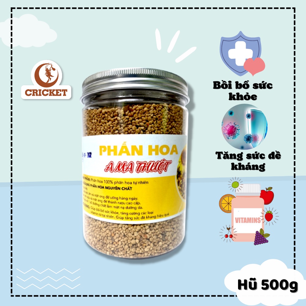 Phấn hoa cỏ kim A Ma Thuộc 500gram nguyên chất, dinh dưỡng cao - CRICKET