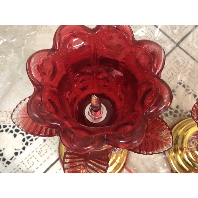 Đèn Thờ Thuỷ Tinh Cao 30 cm