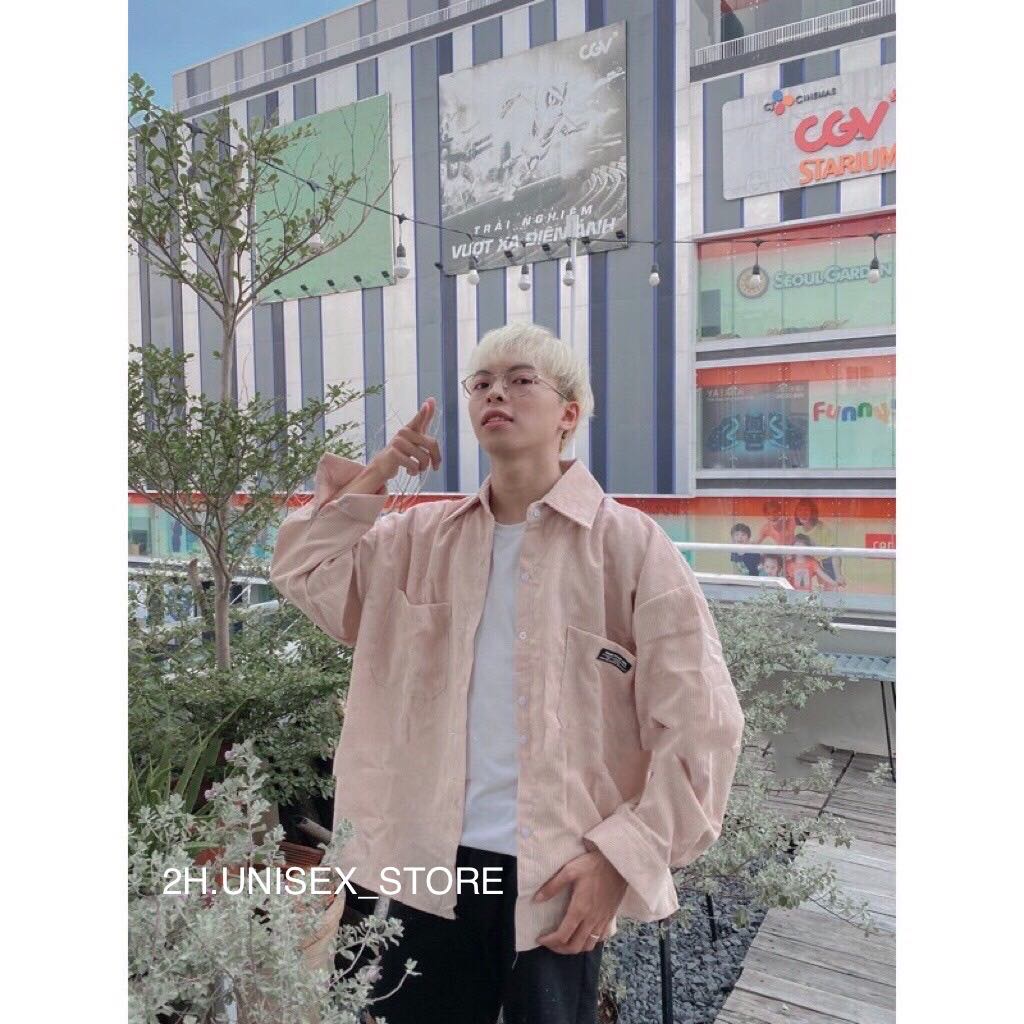 ÁO SƠ MI NHUNG TĂM VINTAGE FORM RỘNG UNISEX 2H.UNISEX_STORE
