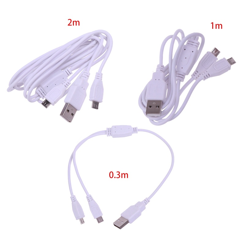 Dây Cáp Chia Hai Cổng Micro USB Sang USB 2.0 Chữ Y Cho Điện Thoại / Máy Tính Bảng
