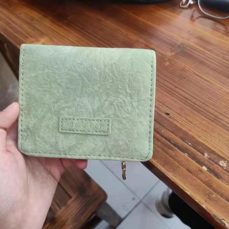 Ví Ngắn Gấp Gọn Phong Cách Retro Đơn Giản Dành Cho Nữ
